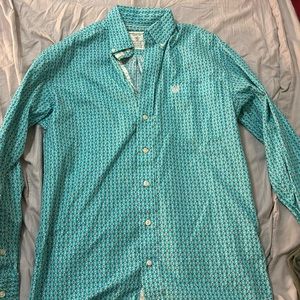 Men’s long sleeve button down, western shirt